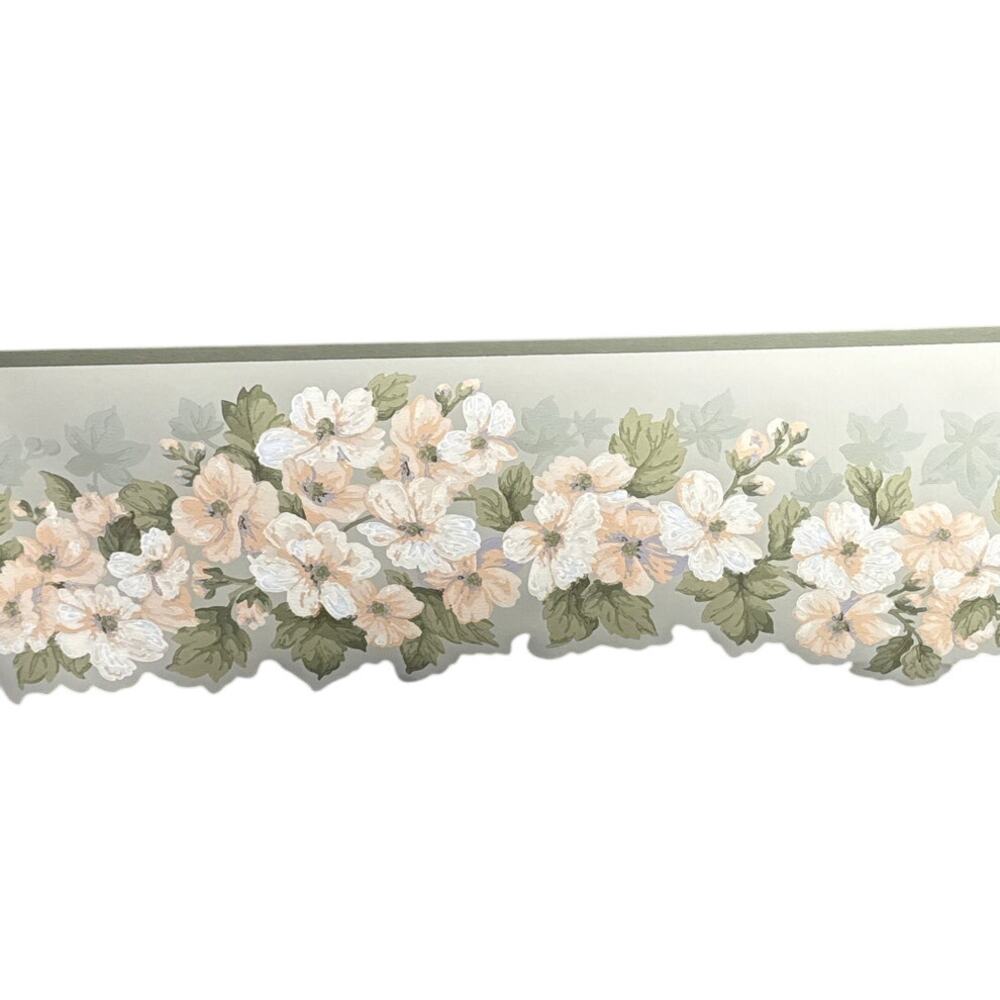 York Vintage Country Cottage Floral Ivy Wallpaper Border 2 Rolls / 10 yards